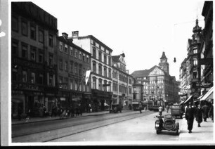 Stuttgart: Königstraße, alter Zustand um 1940