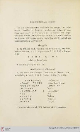 15: Inschriften aus Karien