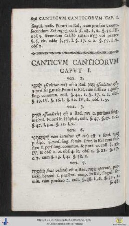 Canticum Canticorum / Ruth / Threni / Ecclesiastes / Esther.