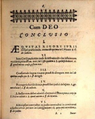 Decades quinque conclusionum non minus usualium quam controversarum, ex summis capitibus iuris Digestorum depromtarum