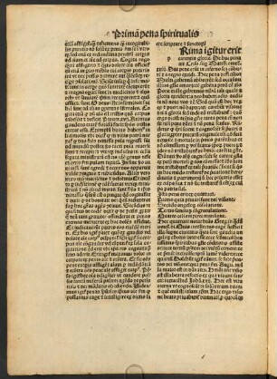 Prima pena spiritualis Erit carentia glorie - Quarta pena spiritualis est tumor superbie