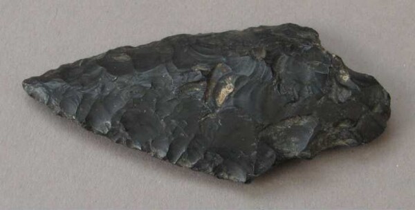 Arrowhead made from obsidian