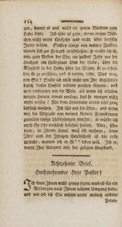 Achtzehnter Brief.