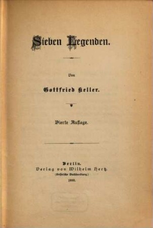 Sieben Legenden