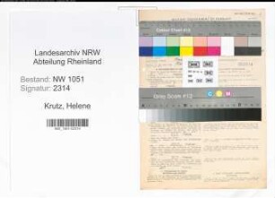 Entnazifizierung Helene Krutz , geb. 09.10.1895 ()