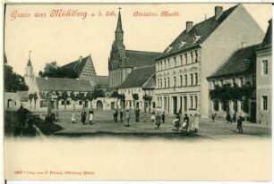 Mühlberg/Elbe(Landkreis Elbe-Elster). Altstädter Markt