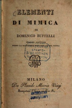 Elementi di mimica