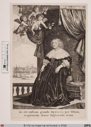 Bildnis Maria von Medici (Marie de Médicis), Königin von Frankreich und Navarra, geb. Prinzessin von Toscana