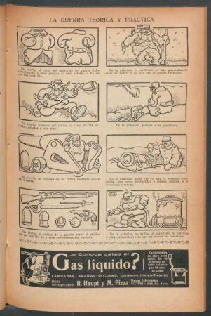 La guerra teórica y práctica - [Cómic]
