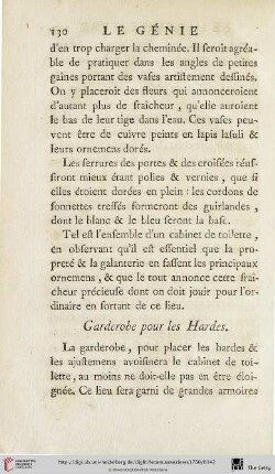 Garderobe pour les Hardes