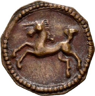Einseitige Medaille aus Schwäbisch Gmünd mit einem Einhorn