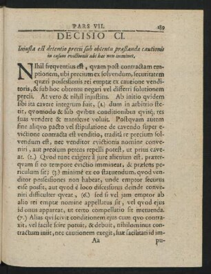 Decisio CI. - Decisio CC.