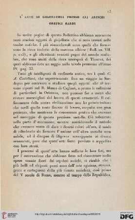 9: L' Arte di giojelleria presso gli antichi orefici sardi