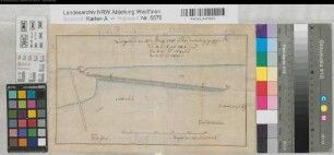 Langschede (Fröndenberg) Mühlenschlacht an der Ruhr 1770 400 rh. Ruten = 10,5 cm 17 x 30 kol. Zeichnung KSA Nr. 299