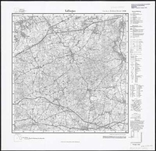 Meßtischblatt 1890 : Gallingen, 1928 : Gallingen. - Einz. Nachtr. 1928. - 1:25000. - [Berlin]: Reichsamt für Landesaufnahme, 1928. - 1 Kt.