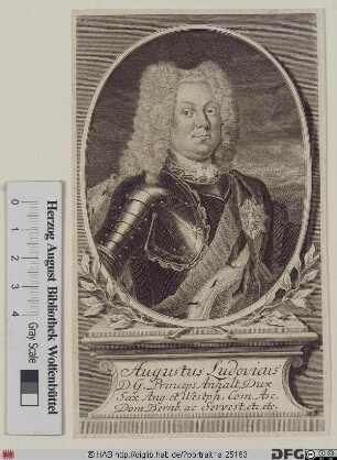 Bildnis August Ludwig, Fürst zu Anhalt-Köthen (reg. 1728-55)