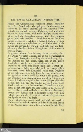 III Die Erste Olympiade (Athen 1896)