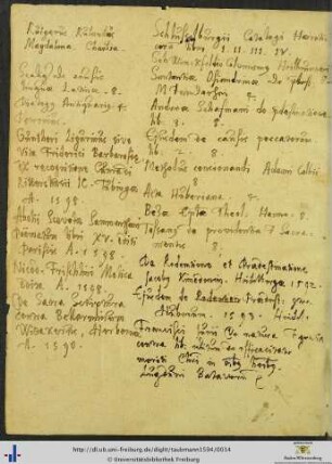 Bibliographische Notizen