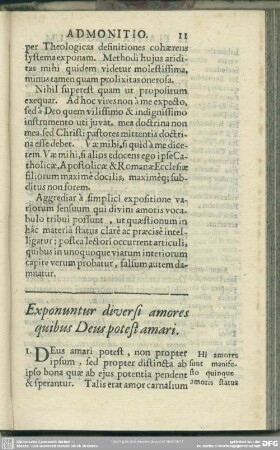 Exponuntur diversi amores quibus Deus potest amari
