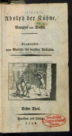 T. 1: Adolph der Kühne, Raugraf von Dassel