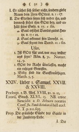 XXVIV. Ueber I. Sam. XXVII. & XXVIII.