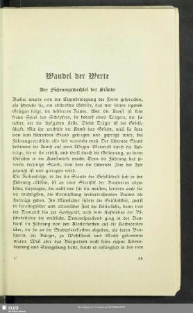 Wandel der Werte