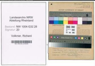 Entnazifizierung Richard Volkmer , geb. 30.03.1916 (Zollbetriebsassistent)