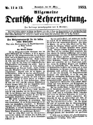 Der Religionsunterricht für die beiden ersten Schuljahre : (Schluß folgt)
