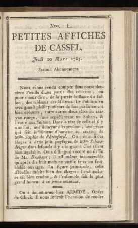 No L (Jeudi 10 Mars 1785)