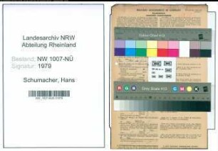 Entnazifizierung Hans Schumacher , geb. 14.10.1911 (Kaufm.Angestellter)