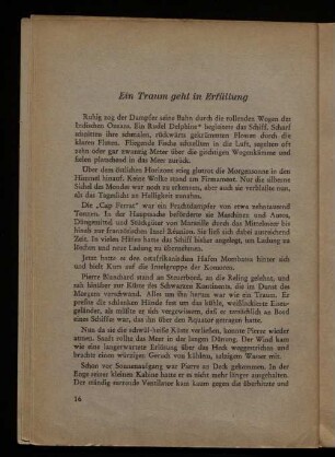 Ein Traum geht in Erfüllung