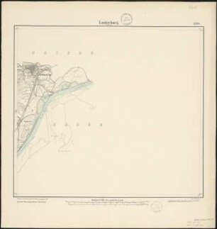 Meßtischblatt 3588 : Lauterburg (Im Elsass), 1884 : Lauterburg (Im Elsass). - Aufn. 1883. - 1:25000. - [Berlin]: Reichsamt für Landesaufnahme, 1884. - 1 Kt.