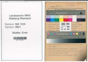 Entnazifizierung Ernst Mueller , geb. 11.11.1900 (Kaufmaennischer Angestellter)