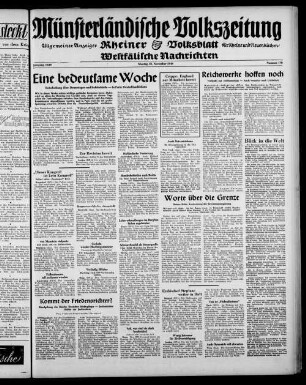 Münsterländische Volkszeitung : Rheiner Volksblatt : Westfälische Nachrichten : allgemeiner Anzeiger für Rheine und Neuenkirchen