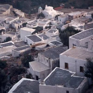 Skyros, Flachdächer der Chora