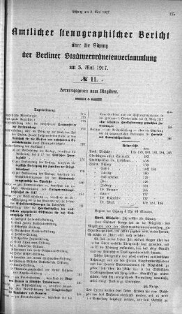 No. 11, 3. Mai 1917