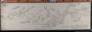 Grenze gegen Tecklenburg und Lingen von Weese-Halverde bis Grafeld-Wettrup. 1617 (1657) Die beiderseits beanspruchten Grenzlinien mit Geländestreifen. Darin Burg Lonne und Fürstenau in bildhafter Schrägaufsicht. Höfe in typisierender Ansicht. Hof- und Flurnamen. Ausf.-Art: Zeichnung, Kopie Herst.: Corfey, Joh. Hamelmann, Egbert Wantscher Format: 73 x 234 cm Maßstab: 1 : 10 - 12000 (in Ketten zu je 5 Roeden von 15 Holtz-Fuß)