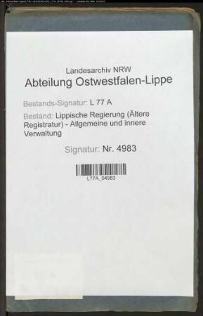 Gendarmerie - Polizei [Generalia] (berittene Polizei, Grenzschutzwache), Bd. 4