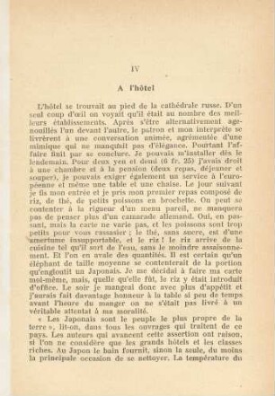IV A l'hôtel