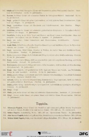 Teppiche (Nr. 531-540)