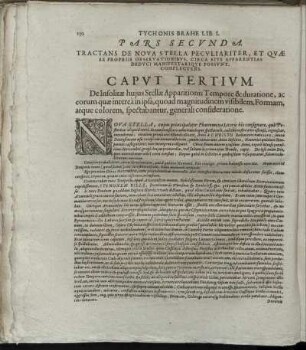 Pars Secunda. Tractans De Nova Stella Peculiariter, Et Quæ Ex Propriis Observationibus [...]