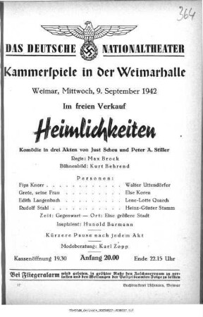 Heimlichkeiten