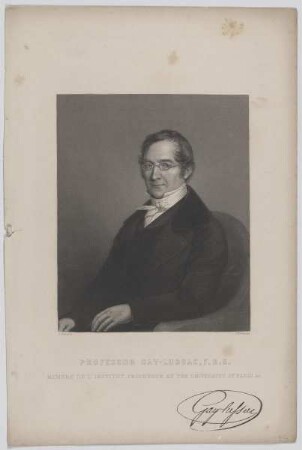 Bildnis des Joseph Louis Gay-Lussac