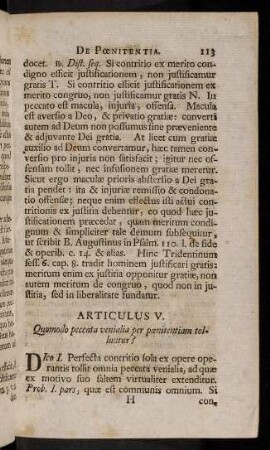 113-122, Articulus V. Quomodo peccata venialia per poenitentiam tolluntur?