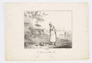 La Laitière et le Pot au lait, Blatt 52 der Folge "La Fontaines Fabeln"