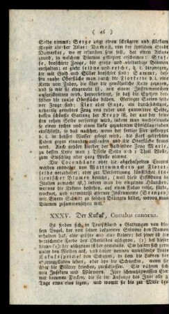 XXXV. Der Kukuk, Cuculus canorus.