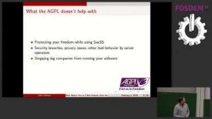 Who wants you to think nobody uses the AGPL and why