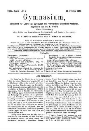 "In tyrannos"