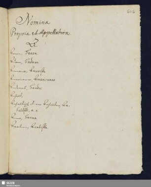 Nomina Propria.