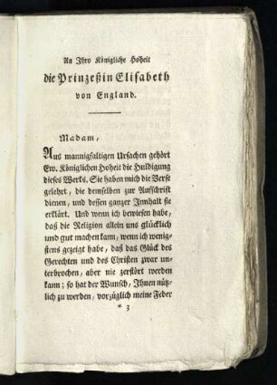 An Ihro Königliche ...